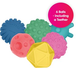 Edushape Sensory Baby Balls - 6 piezas