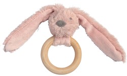 Happy Horse Old Pink Rabbit Richie Wooden Teething Ring