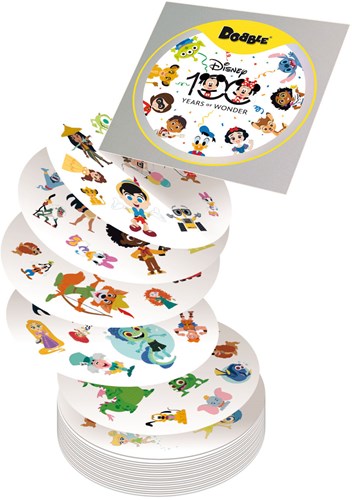 Asmodee Dobble Disney juego de cartas edición 100th Anniversary - juego familiar-2