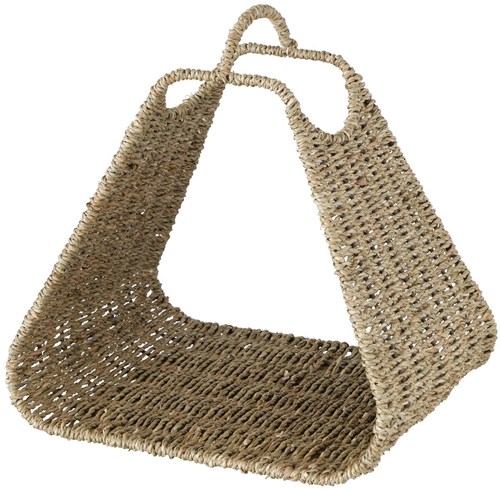 Boltze Home cesta de almacenamiento revistero de jacinto de agua 34x29x33cm gris