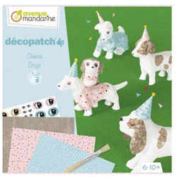 Avenue Mandarine set creativa perros - Kit Décopatch creativo