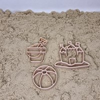 Grennn set de cortadores de playa - juguete educativo de playa para niños-2