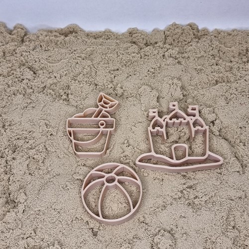 Grennn set de cortadores de playa - juguete educativo de playa para niños-2