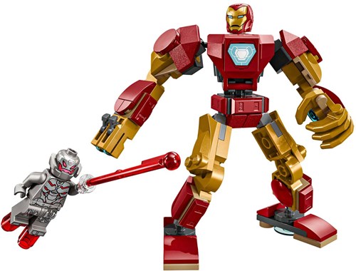 LEGO Marvel Iron Man Mech vs. Ultron set de construcción - Juguete de superhéroes-2