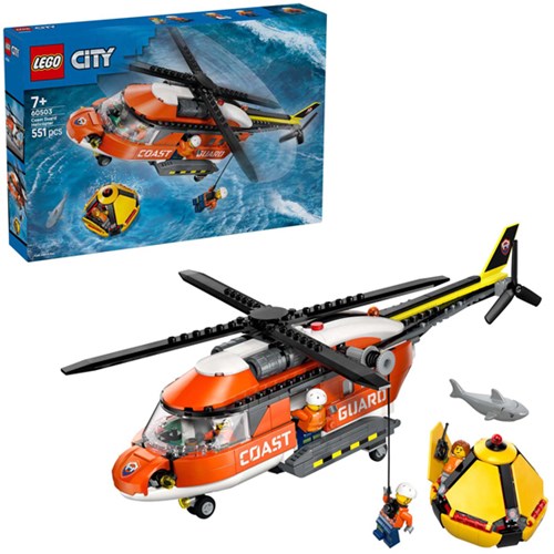 LEGO City helicóptero de rescate guardacostas - set de juego para niños-3