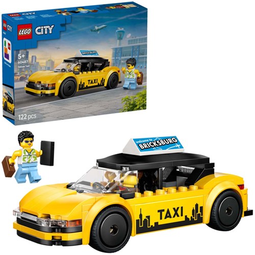 LEGO City taxi amarillo set de construcción - diversión para niños-3