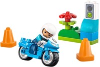 LEGO Duplo moto de policía azul juguete para niños pequeños-2