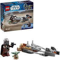 LEGO Star Wars Mandaloriano y Grogu Speeder Bike Set-3