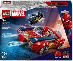LEGO coche Spider-Man set de construcción con minifigura Venomized Wolverine