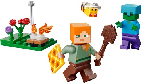 LEGO Minecraft set de construcción Alex y la batalla en la hoguera 30732-2