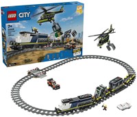 LEGO City Tren de Policía Juguete - Atraco, Helicóptero y Coche 60508-3