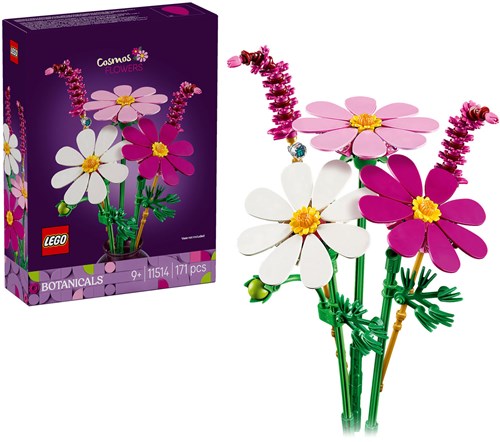 LEGO Botanicals set de construcción flores Cosmos ramo colorido-3
