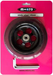 Micro rueda de patinete 145mm transparente - rueda de repuesto
