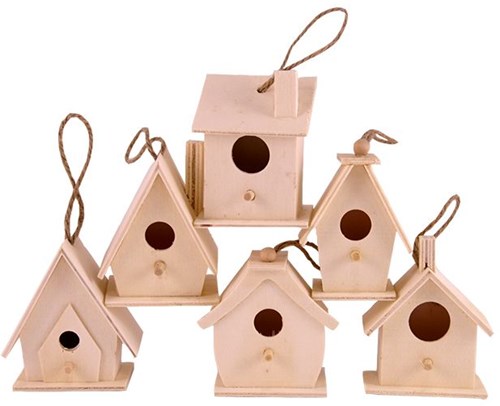 Casita para pájaros de madera para decorar kit creativo casita