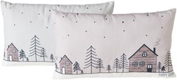Boltze Home cojín decorativo Homewood rectangular 30x50cm poliéster blanco