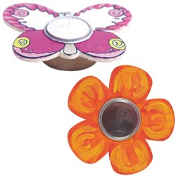 Beleduc luz de madera flor y mariposa decoración habitación infantil