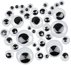 Ojos móviles pequeños accesorio creativo negro 200 unidades