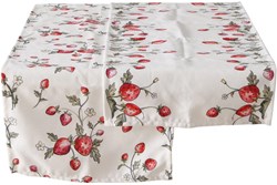 Boltze Home camino de mesa fresa poliéster decoración 40x142cm blanco
