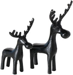 Boltze Home decoración reno negro set decoración invierno moderno