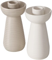 Boltze Home candelabro cerámica Galina diseño escandinavo 14cm decoración