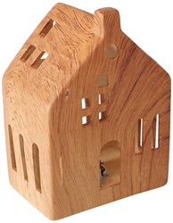 Boltze Home casita decorativa porcelana LED luz ambiental 14cm
