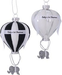 Boltze Home adorno navideño globo primer Navidad bebé decoración