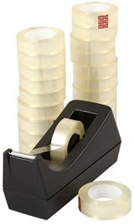Dispensador de cinta adhesiva negro accesorio de escritorio 33m