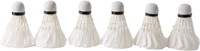 Angel Sports volantes bádminton pluma blancos 6 unidades en tubo 4,5-5 gramos