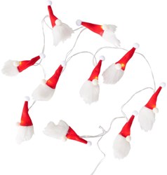 Boltze Home iluminación navideña guirnalda LED Papá Noel 165cm blanco cálido