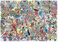 Jumbo puzzle Jan van Haasteren peluquería 1000 piezas rompecabezas-2