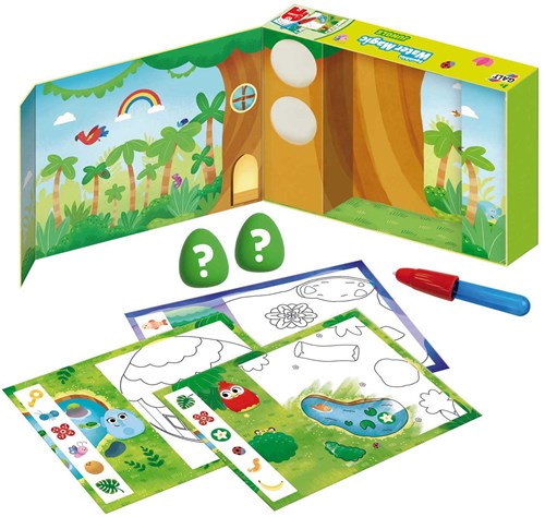 Jumbo Water Magic Squishies Jungle - Colorea con agua - Set de juego para niños-2
