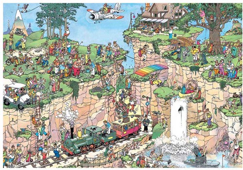 Jumbo puzzle El Campo de Golf Jan van Haasteren 5000 piezas cartoon-2