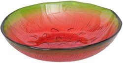 Boltze Home bol sandía - bol de cristal Ø16cm rojo