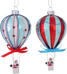 Boltze Home bola de Navidad globo 7xH14,5cm decoración árbol