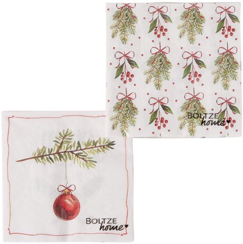 Boltze Home servilletas de papel Navidad 20 piezas decorativas