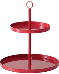 Boltze Home bandeja roja de dos niveles accesorio decorativo juguete 34cm