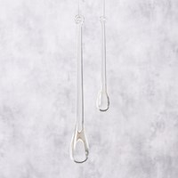 Boltze Home decoración navideña gota acrílica set 2 piezas transparente