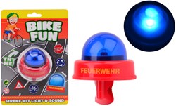 Johntoy sirena de bomberos para bicicleta con luz y sonido rojo azul