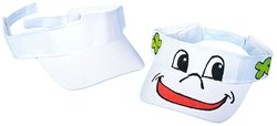 Creativ Company visera de algodón blanca 56 cm gorra de verano ajustable