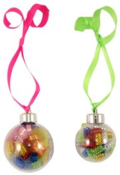 Creativ Company bolas decorativas transparentes acrílico 6cm 8 unidades Navidad manualidades