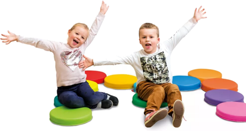Softplay zitkussentjes set van 12-2