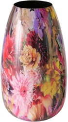 Jarrón Colly decoración plástico multicolor Ø13,1xH21cm para niños