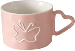 Boltze Home Mok vlinder 370ml Ø9,8xH7cm