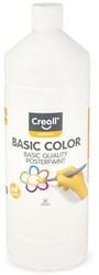 Creall pintura témpera blanca 1 litro - pintura escolar para niños y adultos