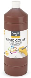 Creall pintura escolar marrón oscuro 1 litro - témpera para niños