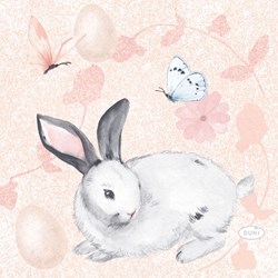 Duni servilletas accesorio de mesa rosa Soft Easter 24x24cm papel FSC