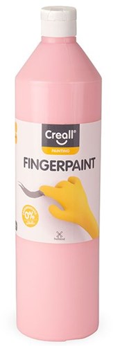 Creall pintura de dedos rosa sin conservantes 750ml pintura infantil