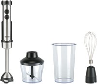 Bourgini batidora de mano potente acero inoxidable 20 velocidades con accesorios-2