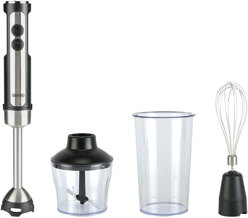 Bourgini batidora de mano potente acero inoxidable 20 velocidades con accesorios-2
