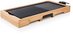 Parrilla XL de bambú - Plancha Tristar antiadherente 2200W
